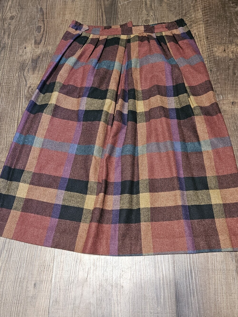 Vintage Century Of Boston Plaid Skirt